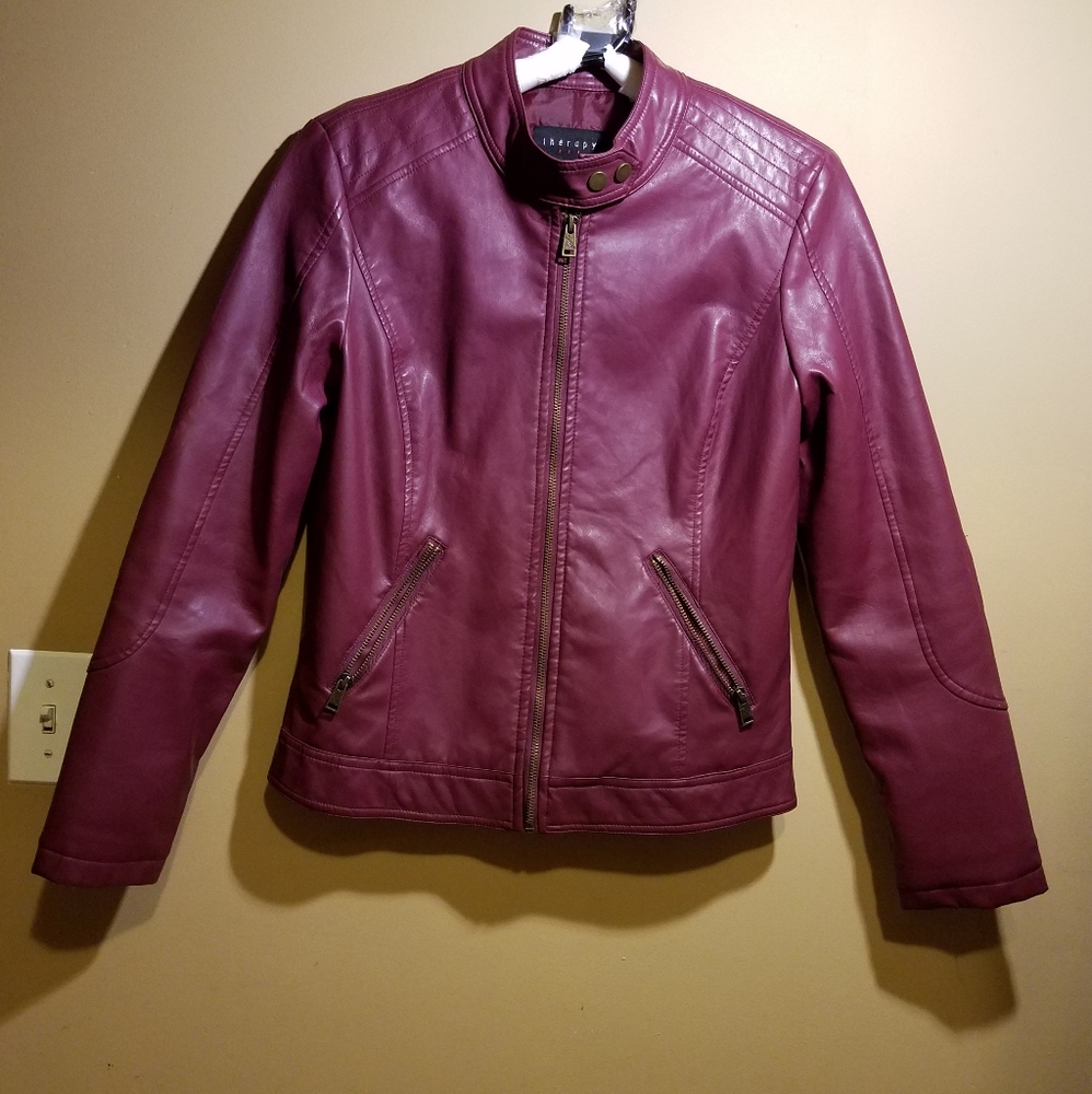 Therapy  faux leather jacket